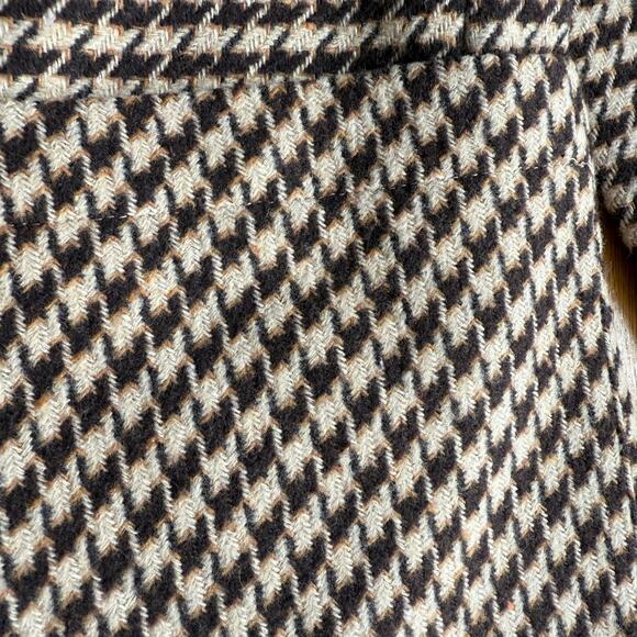 Commense Brown Cream Oversized Houndstooth Blazer Size M Preppy Academia Classic - Picture 14 of 16